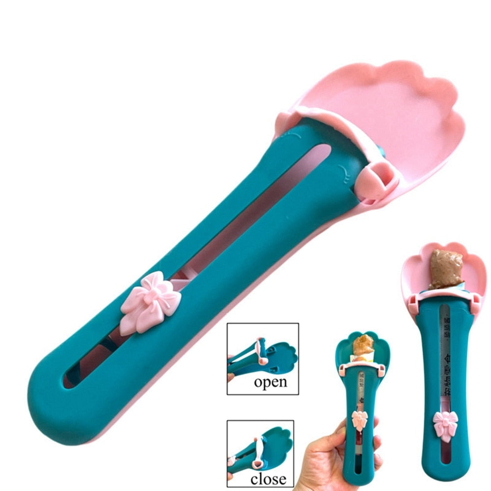 Pet Feeder Spoon Cat Strip Squeeze Spoons Multifunctional Cat Feeding Spoon for Cat Wet Food Treats Liquid Snack Feeding