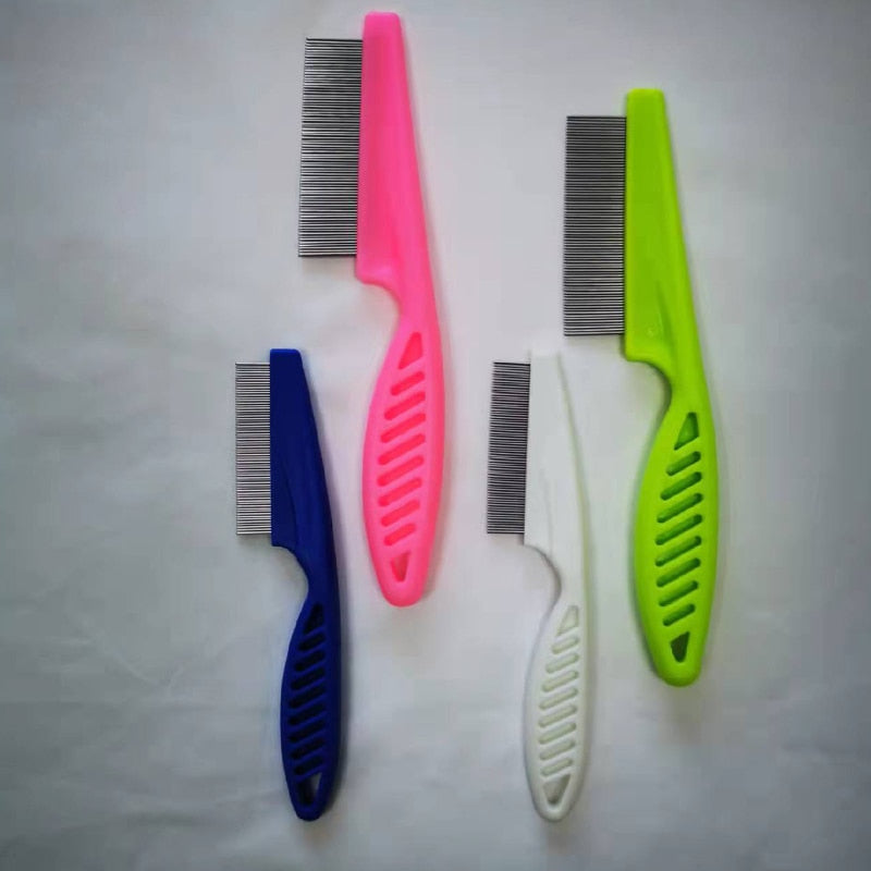 Home Pet Animal Care Protect Flea Comb for Dog Cat Pet Stainless Steel Comfort Flea Hair Comb Cat Chip Comb Pet Dog Cat Brush