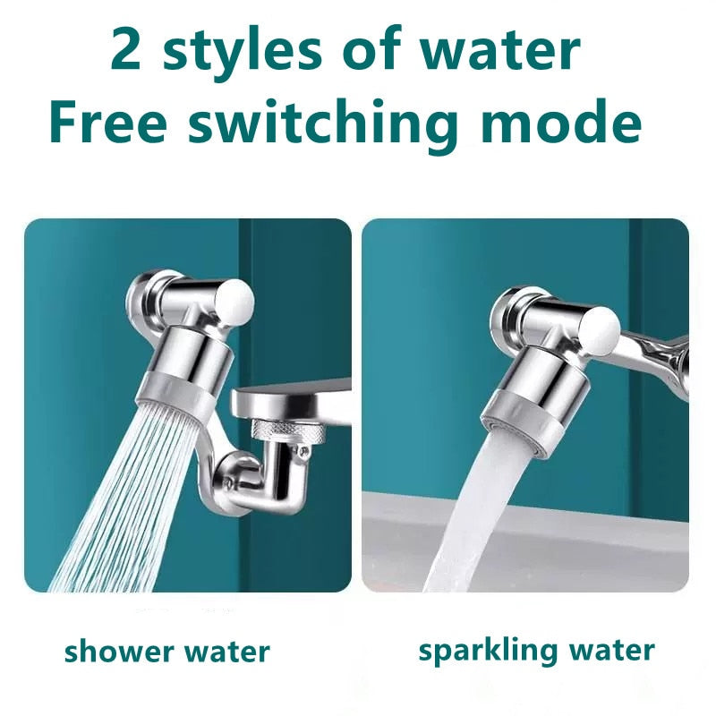 1080 Universal Rotation Faucet Extender Sprayer Head Kitchen Robot Arm Extension Faucets Mixer Aerator Bubbler Water Tap Nozzle