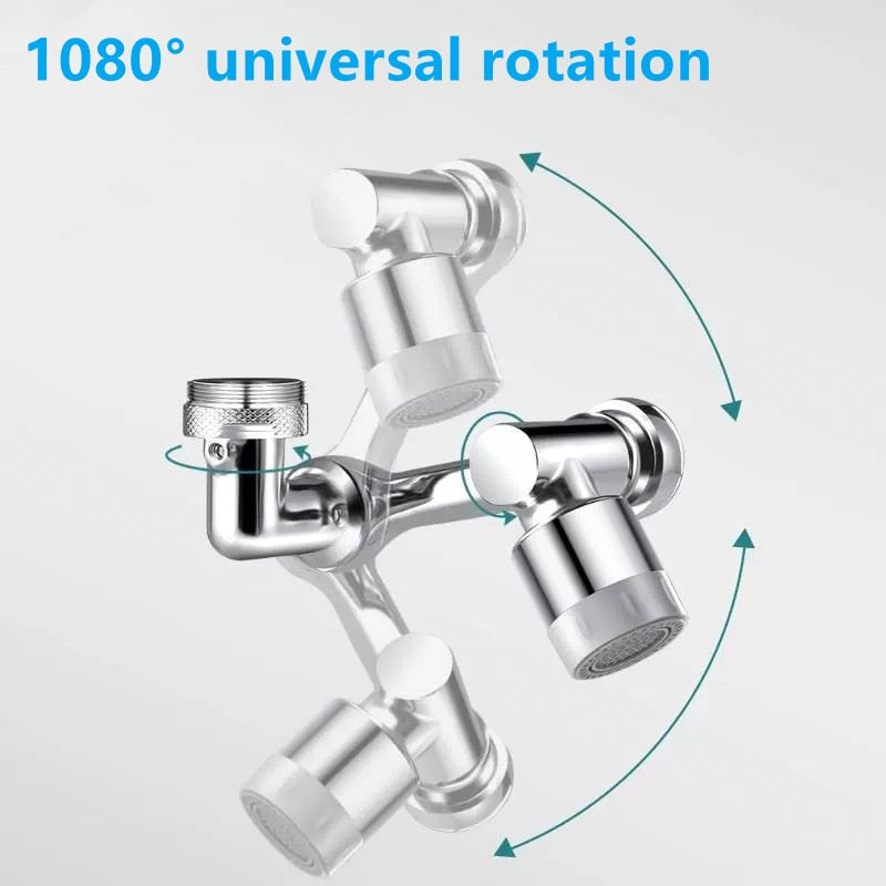 1080 Universal Rotation Faucet Extender Sprayer Head Kitchen Robot Arm Extension Faucets Mixer Aerator Bubbler Water Tap Nozzle