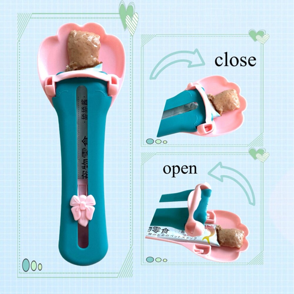 Pet Feeder Spoon Cat Strip Squeeze Spoons Multifunctional Cat Feeding Spoon for Cat Wet Food Treats Liquid Snack Feeding