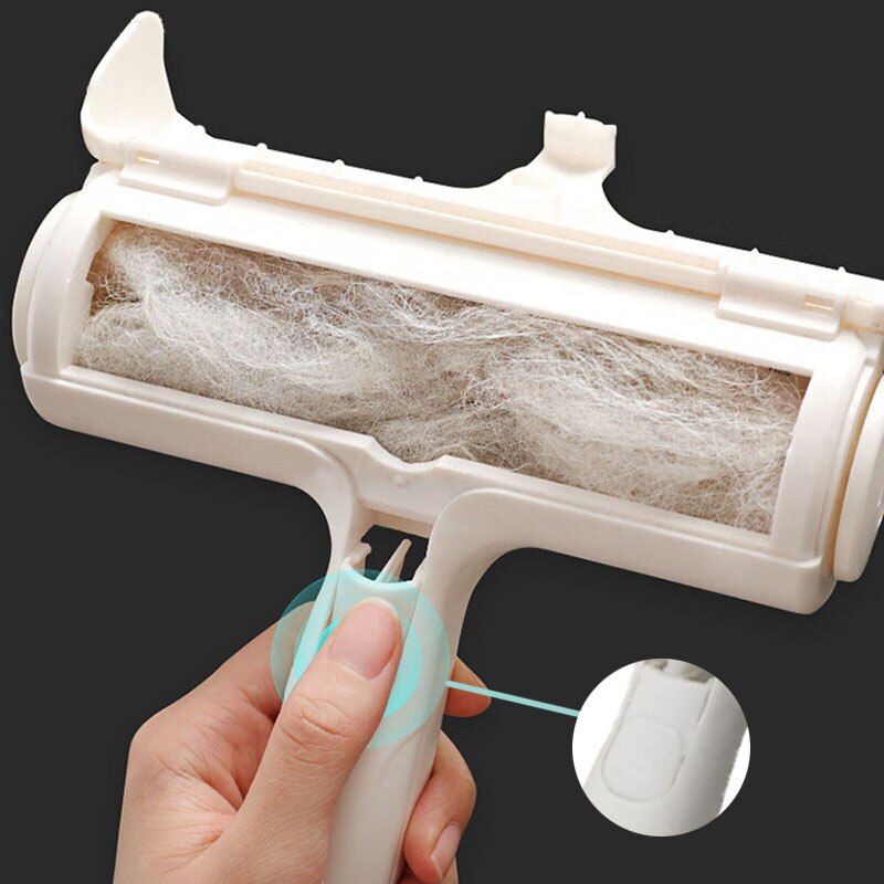 2-Way Dog Cat Comb Tool Convenient Cleaning Lint Brush Pet Hair Roller Remover Dog Cat Fur Brush Base Home Furniture Sofa Clothe