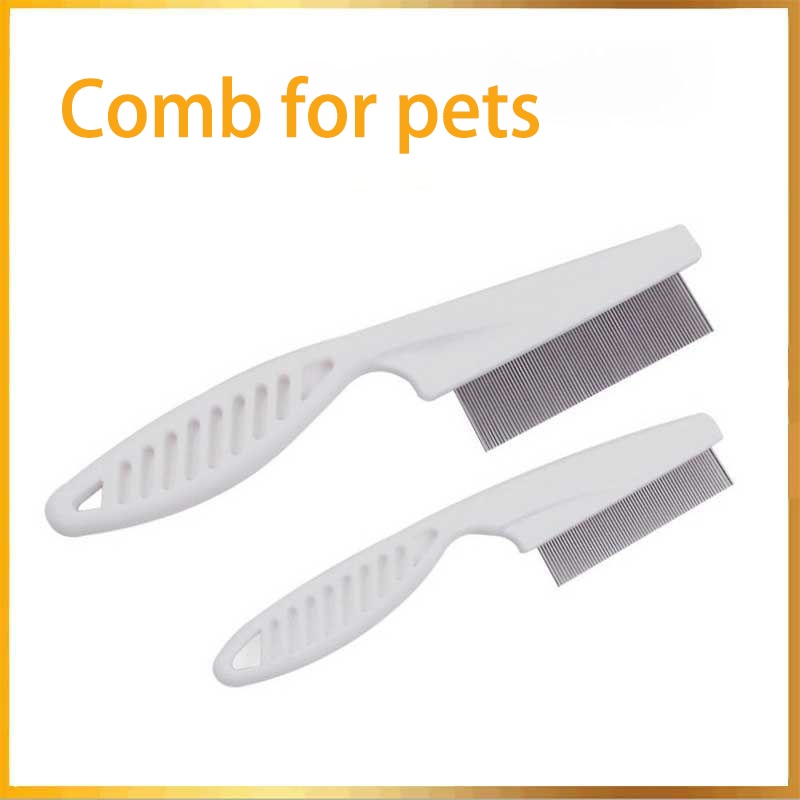 Home Pet Animal Care Protect Flea Comb for Dog Cat Pet Stainless Steel Comfort Flea Hair Comb Cat Chip Comb Pet Dog Cat Brush