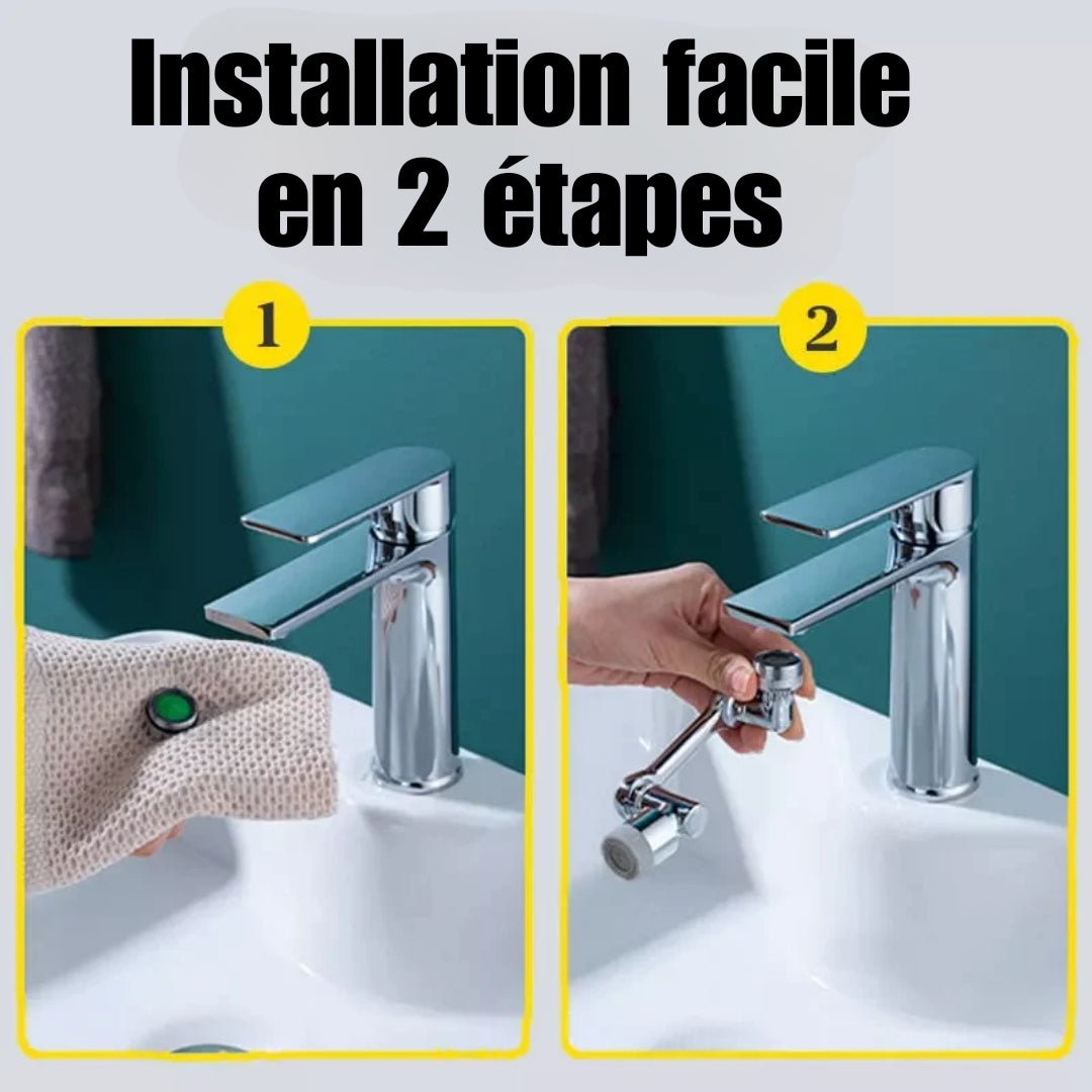 Robinet Rotatif 1080° Universel - lechatastrophe